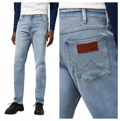 Immagine prodotto di Wrangler | Jeans da uomo modello Greensboro, vestibilità dritta, colore blu, taglia W38 L34