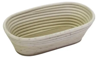 Immagine prodotto di Stampo per pane / Cestino di lievitazione lungo  240 x 120 mm - fondo in legno