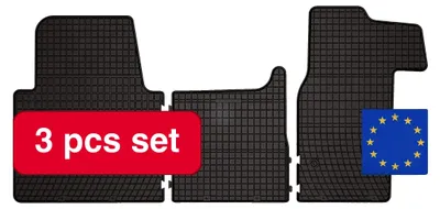 Produktbild von Gummifußmatten, maßgeschneidert für Nissan NV400, langlebiger Schutz, schwarz