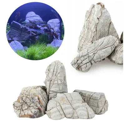 Produktbild von Aquarium Deko Steine Elephant Skin 24kg Grau