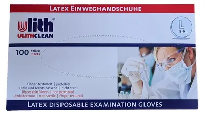 Obrázok produktu pre Jednorazové rukavice, latexové, bez púdru M