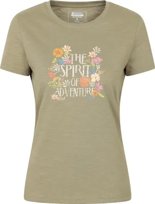 Produktbild von Mountain Warehouse - "Spirit Of Adventure" T-Shirt für Damen MW4890 (36 DE) (Khakigrün)