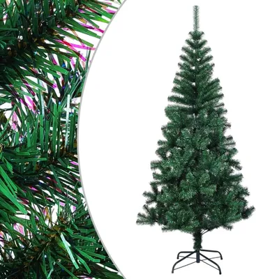 Zdjęcie produktu dla Sztuczna choinka z opalizującymi końcówkami, zielona, 210 cm