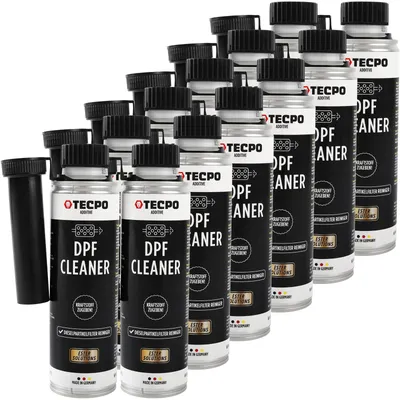Produktbild von TECPO 12x Partikelfilter Reiniger Diesel DPF, 300ml DPF Diesel Reiniger Additiv Zusatz Kraftstoffzusatz Dieselpartikelfilter Reiniger Dieselkraftstoffadditiv