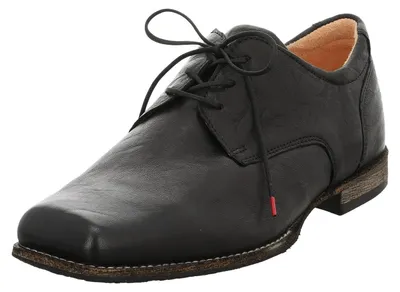 Produktbild von Think! Herren GURU chromfrei gegerbte nachhaltige Halbschuhe, SCHWARZ 0010