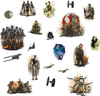 Zdjęcie produktu dla Naklejka ścienna Star Wars Rogue One
