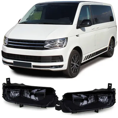 Obrázek produktu pro Černá mlhová světla LEVÁ + PRAVÁ pro VW T6 VI Bus + Transporter od 2015-
