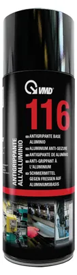 Produktbild von Aluminium-Schmierspray - 400 ml - Hitzebeständig bis 600 °C - Verschleiß- und Korrosionsschutz - Für Metallteile und mechanische Verbindungen [17316]