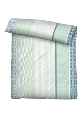 Produktbild von Traumhaft schlafen - Castell - Markenbettwäsche Baumwoll Renforce Bettwäsche 0040979 STREIFENMIX color: mint, size: 1x 135x200 cm + 1x 80x80 cm