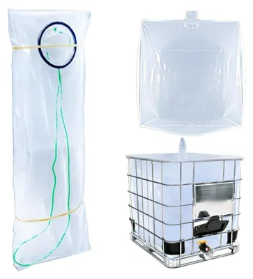 Produktbild von IBC Tote Cove, IBC Wasserspeicherbeutel, 1000 Liter Regentonne, Schutzzubehör mit Wasserauslass am Boden