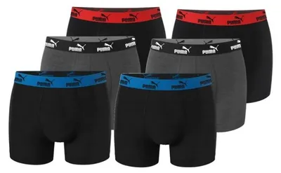 Obrázek produktu pro Puma pánské boxerky, balení 6 kusů, velikost M, kód produktu: 1000035474468010, barva: vícebarevná, materiál: L, určení: pro muže