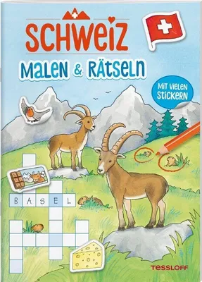 Produktbild von SCHWEIZ. Malen & Rätseln