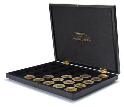 Produktbild von Münzkassette für 30 Britannia Goldmünzen (1 Oz.) in Kapseln