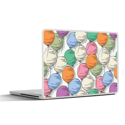 Produktbild von MuchoWow® Laptop Aufkleber Sticker Cover Luftballons - Muster - Party 36.5x27.5 cm - Laptop-Sticker