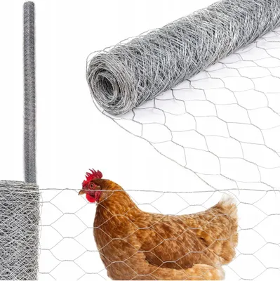 Produktbild von Volierendraht - 200 Cm Höhe - 50 Mm Sechseckige Öffnung - 25 M Rolle - Draht 1,0 Mm
