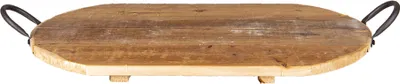 Produktbild von Clayre & Eef Dekoration Serviertablett 49x29x2 cm Braun Holz Rechteck