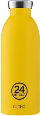 Produktbild von 24Bottles Clima, 500 ml, Tägliche Nutzung, Gelb, Edelstahl, Erwachsener, 12 h