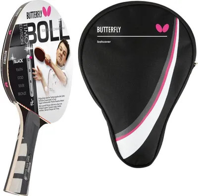 Produktbild von Butterfly 1x Timo Boll Black 85030 Tischtennisschläger + Tischtennishülle Drive Case