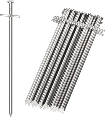 Produktbild von Zeltpflöcke Stahl, 23 cm lang, 50 Stück, für Camping und Outdoor