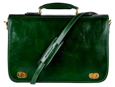 Produktbild von Herren Ledertasche Umhängetasche Leder Aktentasche 15 Zoll Laptoptasche Arbeitstasche Bürotasche Lehrertasche Notebooktasche Businesstasche