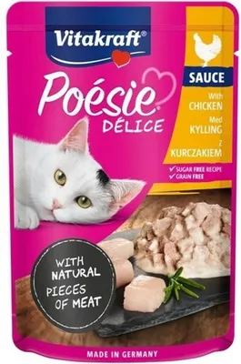 Zdjęcie produktu dla Vitakraft Poesie Deli Sauce kurczak saszetka 85g