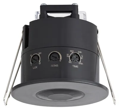 Bewegungsmelder Decke IP54, 360°, 2–6 m, LED geeignet