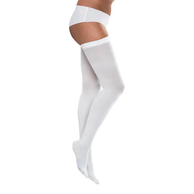 Immagine prodotto di Sigvaris Specialities THROMBO calze antitrombo in varie misure Colore: bianco : Thrombo coscia ml NHR bianco Lunghezza: AG calze autoreggenti Misura: media Supplemento di lunghezza: lungo Bordo adesivo: bordo adesivo nastrato
