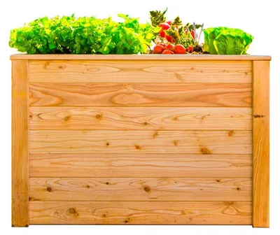 Produktbild von Klassik 100 Garten Hochbeet aus Holz Lärchenholz 100x65x66