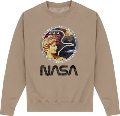 Image de NASA - Sweat-shirt "Apollo" pour homme/femme unie PN597 (XL) (Avoine)