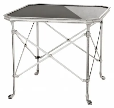 Obrázek produktu pro Casa Padrino Luxury Art Deco Designer Side Table Antique Silver - Hotelový nábytek