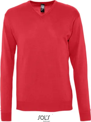 Image de SOLs 90000 | Mens V Neck Sweater Galaxy - Couleur : Red - Taille : XXL