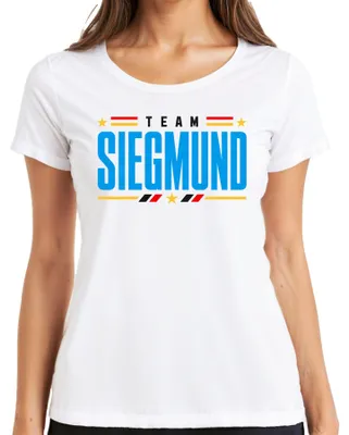 Produktbild von Team Siegmund Heimat Stolz Patriotismus Statement Sarkasmus Rechts Damen T-Shirt, Weiß, 3XL