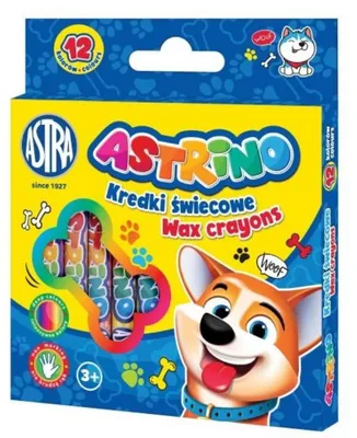 Zdjęcie produktu dla Kredki wiecowe 12 kolorw Astrino 8341