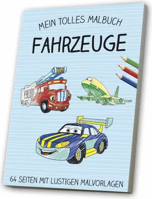 Produktbild von Malbuch Fahrzeuge - Kreative Ausmalbilder für Kinder