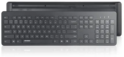 Productafbeelding van Accezz Premium Desktop QWERTY Bluetooth Keyboard - Zwart