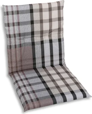 Produktbild von GO-DE Textil, Sesselauflage Niederlehner, Einzelauflage, Farbe: braun, Maße: 98 cm x 48 cm x 5 cm, Rueckenhoehe: 52 cm