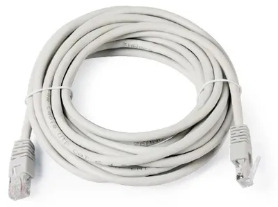 Immagine prodotto di Cavo UTP cat. 6 GEMBIRD PP6U-5M (RJ45 - RJ45, 5 m, grigio)