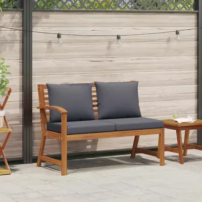 Produktbild von VidaXL 311837, Akazienholz, Stoff, Polyester, Erwachsene & Kinder, 1145 mm, 605 mm, 810 mm, 8 cm