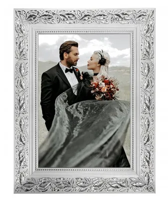Zdjęcie produktu dla Ramka na zdjęcie Faust - Biało - srebrna 70x100(*plexa)