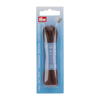 Obrázek produktu pro Šňůrové tkaničky 5 mm, 75 cm, hnědé