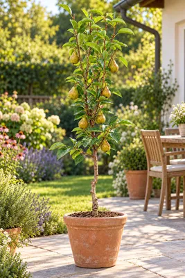 Immagine prodotto di Kochbirne 'Gieser Wildeman' 100–120 cm – *Pyrus communis*, melo selvatico da cottura, albero da frutto per il giardino, pere adatte per composte e conserve