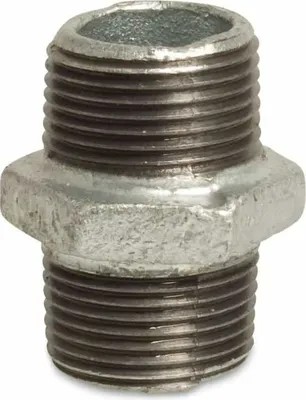 Produktbild von Gewindefitting Temperguss Doppelnippel 3/4" AG x 3/4" AG