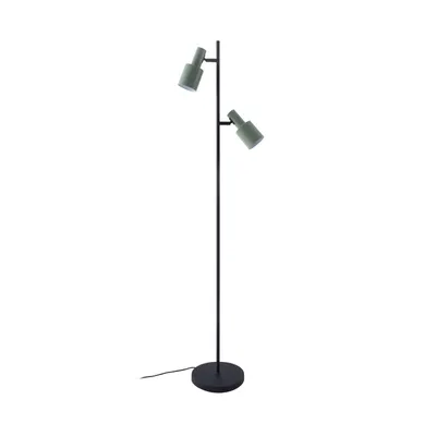 Produktbild von Lindby Stehleuchte Ovelia, grün/schwarz, Metall, E27