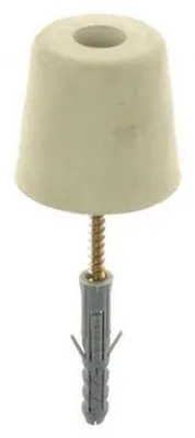Produktbild von Türstopper Gummi groß weiß Höhe 60 mm