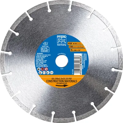 Produktbild von PFERD TOOLS Diamant-Trennscheibe DS 230x2,3x22,23 mm PSF für schnelles Trennen von Stein und Beton