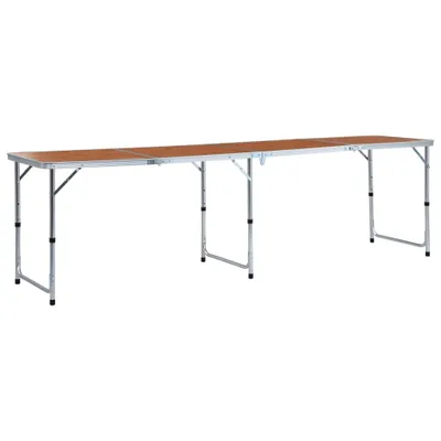 Zdjęcie produktu dla Składany aluminiowy stół kempingowy 240 x 60 cm