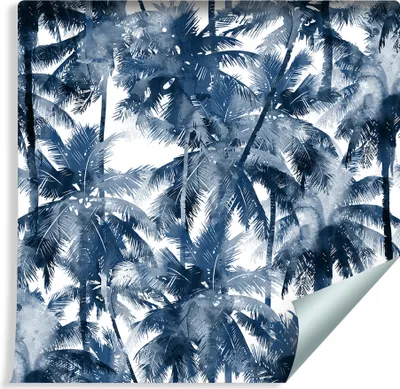 Produktbild von 10m VLIES TAPETE Rolle Aquarell Palmen Exotisch Natur Dschungel NATUR XXL