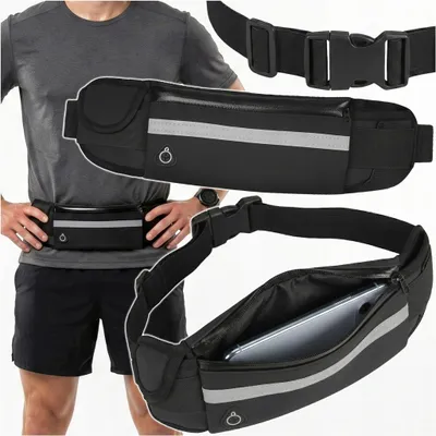 Produktbild von Laufgürtel, Sporttasche, Gürteltasche, Nierentasche für Trinkflasche und Handyhalter