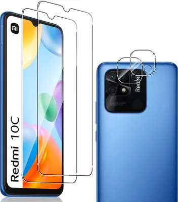 Produktbild von 2X Schutzglas ( Display + Kamera ) für Xiaomi Redmi 10C Display Panzerfolie 9H