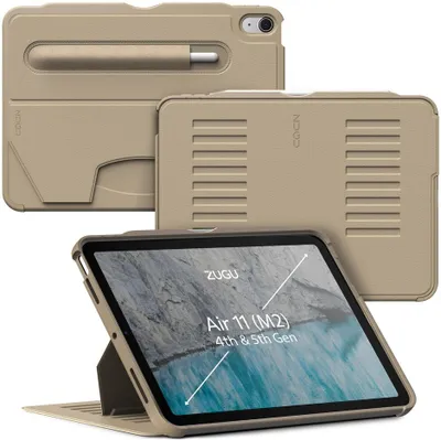 Produktbild von Zugu Case Hülle iPad Air 11" (M2-M4) & Air 10.9" (4th/5th gen) – Verstellbarer Magnetständer – Sichere Magnetbefestigung – Robuste TPU + PC-Hülle für erheblichen Fallschutz
